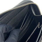 Louis Vuitton Zippy XL Monogram Macassar Leather Brown Black Zip Around Wallet — view 7