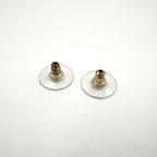 Chanel CC Logo Rhinestone Faux Pearl Long Color Stone Off White Clear Gold — view 6