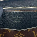 Louis Vuitton Zippy XL Monogram Macassar Leather Brown Black Zip Around Wallet — view 4