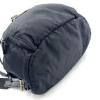 Prada Nylon Leather Black Backpack Silver — view 6