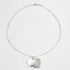 Tiffany & Co Notes Double Heart Tag Silver Necklace — view 3