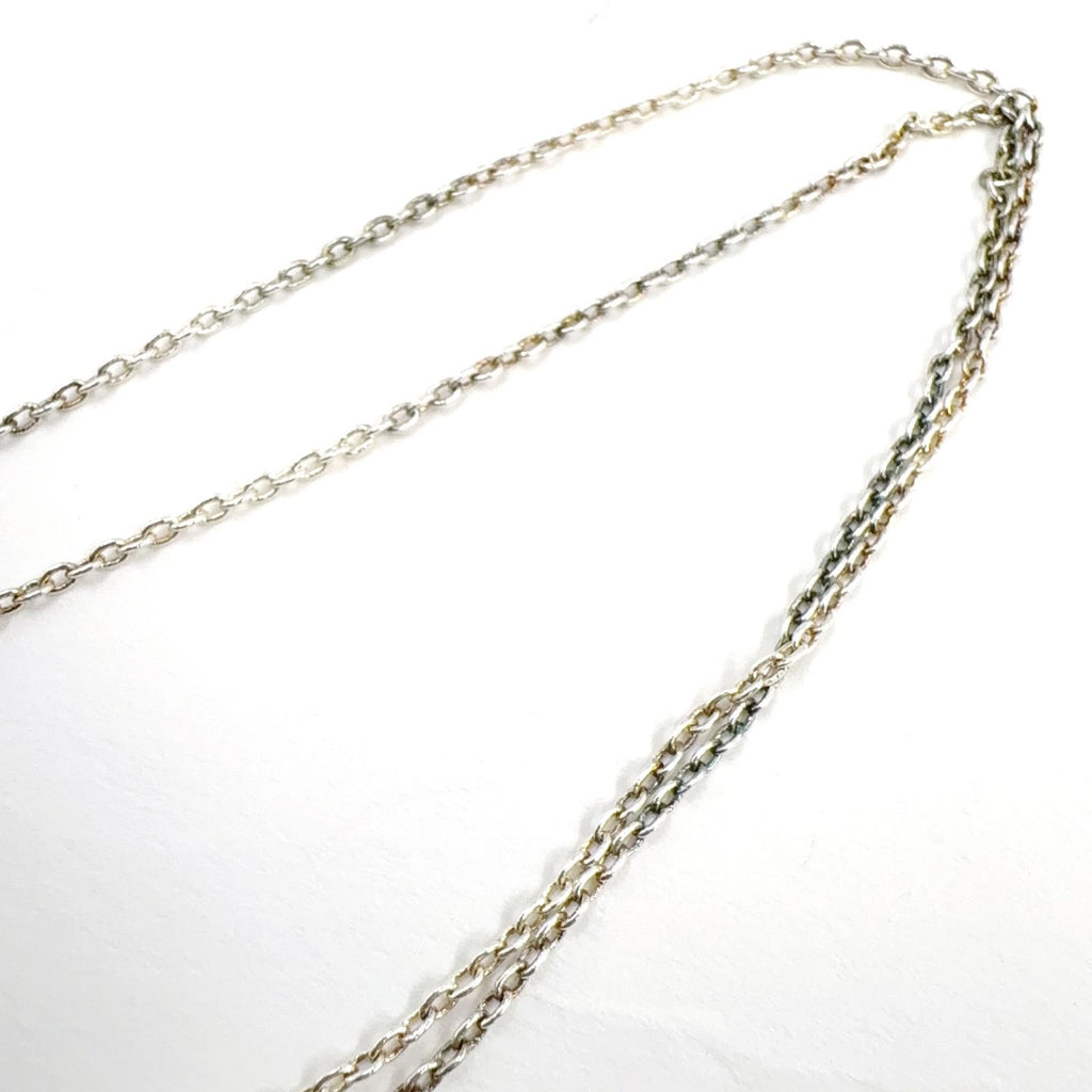 Tiffany & Co Notes Double Heart Tag Silver Necklace — view 6
