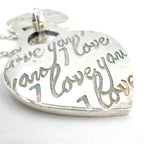 Tiffany & Co Notes Double Heart Tag Silver Necklace — view 9
