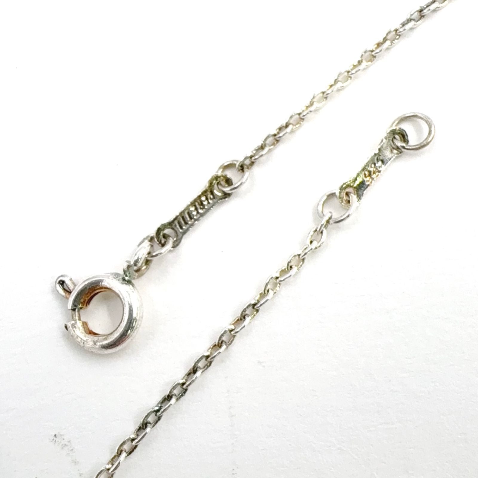 Tiffany & Co Notes Double Heart Tag Silver Necklace — view 8