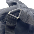 Prada Nylon Leather Black Backpack Silver — view 8