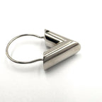 Louis Vuitton Hoop Earrings Essential Metal Silver — view 9