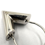 Louis Vuitton Hoop Earrings Essential Metal Silver — view 8