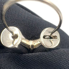 Louis Vuitton Hoop Earrings Essential Metal Silver — view 7