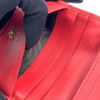 Gucci Cherry GG Supreme Leather Beige Red Bifold Wallet Gold — view 8