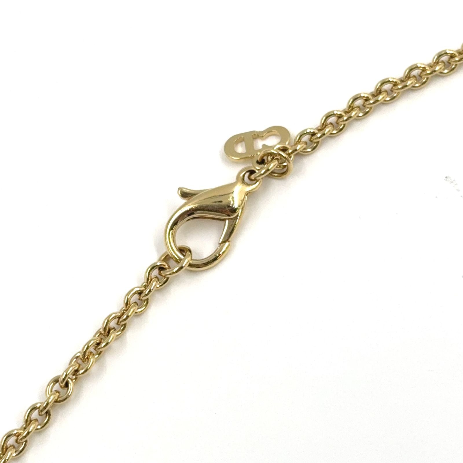 Dior Evolution Color Stone Clear Gold Necklace — view 7