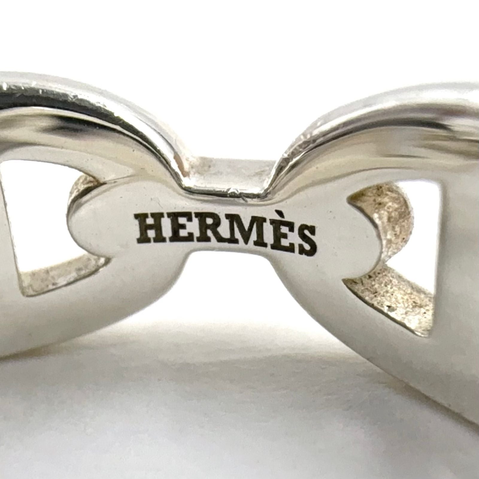 Hermes Chaine D'ancre Silver Ring — view 4
