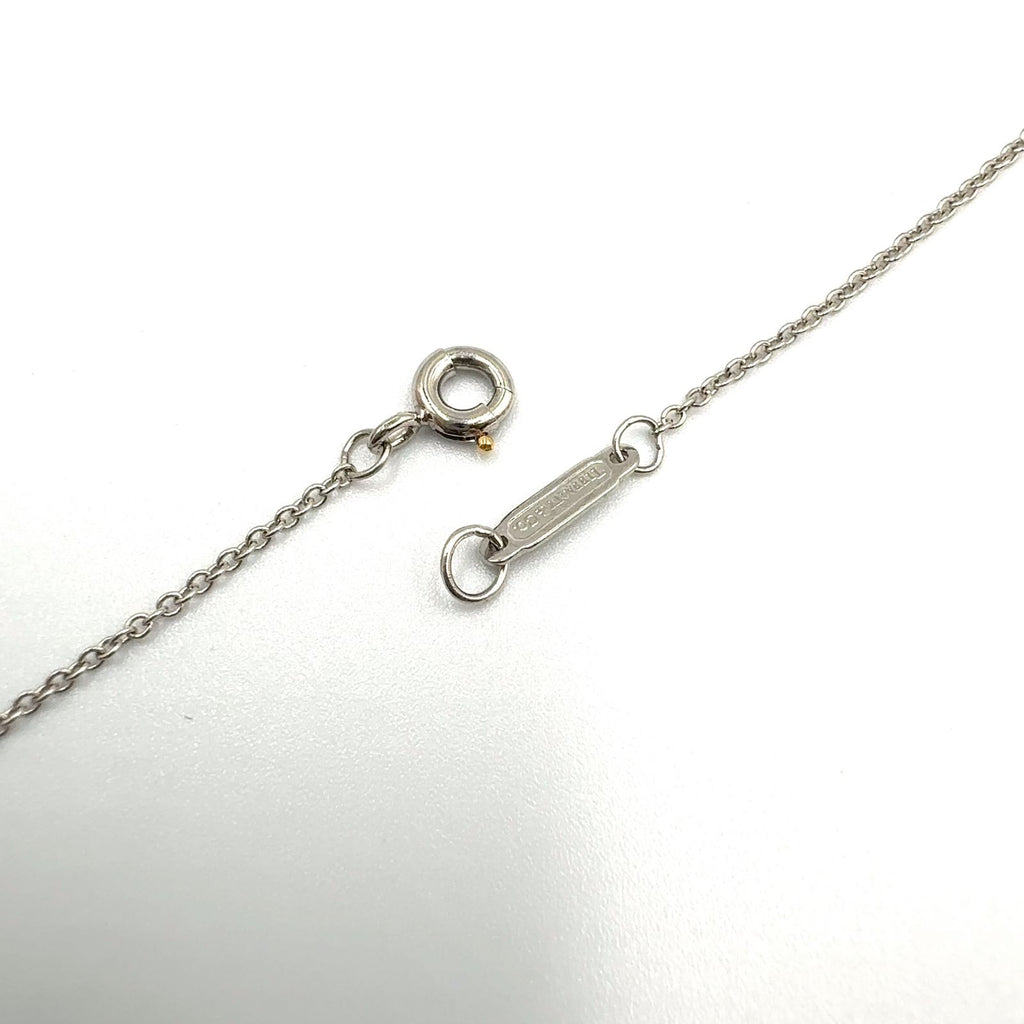 Tiffany & Co Moon Diamond Clear Platinum Necklace — view 8