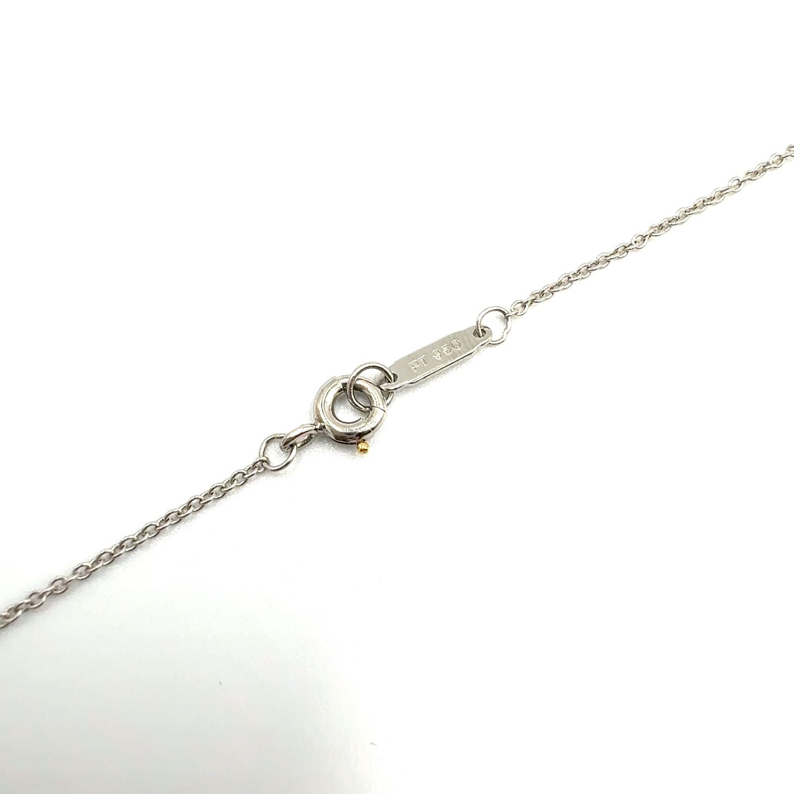 Tiffany & Co Moon Diamond Clear Platinum Necklace — view 7