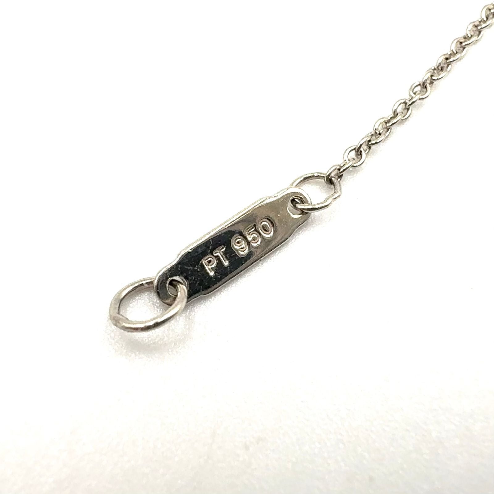 Tiffany & Co Moon Diamond Clear Platinum Necklace — view 5
