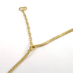 Dior Triangle Rhinestone Enamel Color Stone Clear Gold Black Necklace — view 7