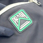 Prada Tessuto Leather Nylon Black Backpack Silver — view 7