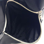 Prada Tessuto Leather Nylon Black Backpack Silver — view 9