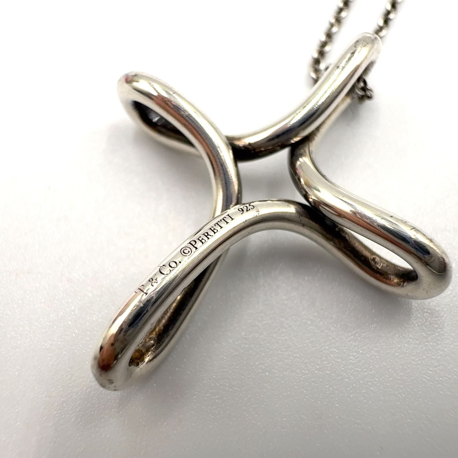 Tiffany & Co Infinity Cross Silver Necklace — view 9