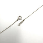 Tiffany & Co Blue Double Heart Tag Enamel Silver Light Necklace — view 8
