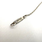 Tiffany & Co Blue Double Heart Tag Enamel Silver Light Necklace — view 5