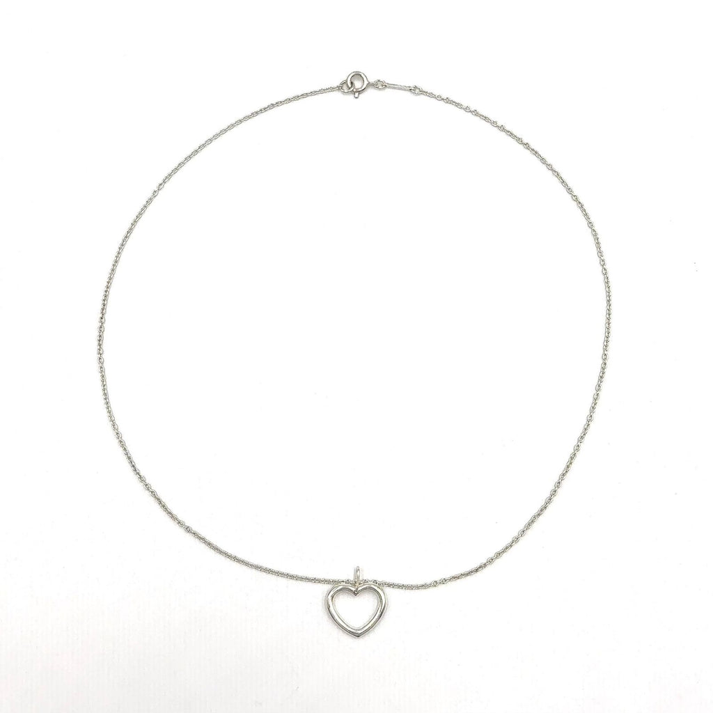 Tiffany & Co Blue Double Heart Tag Enamel Silver Light Necklace — view 3