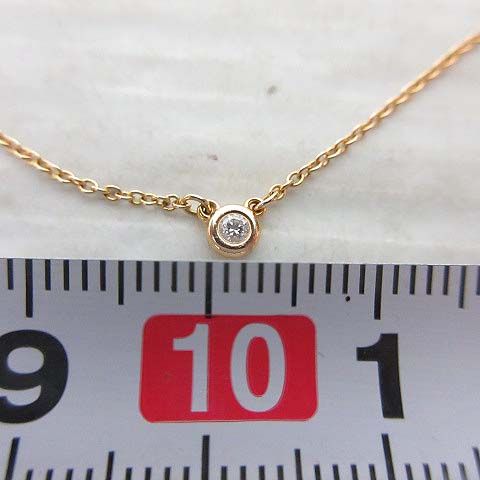 Tiffany & Co by the Yard Pendant Diamond 18k Yellow Gold Elsa Peretti — view 7