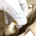 Chanel Tote Logo CC Quilted Leather Ivory — view 6