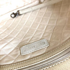 Chanel Tote Logo CC Quilted Leather Ivory — view 5