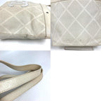 Chanel Tote Logo CC Quilted Leather Ivory — view 9
