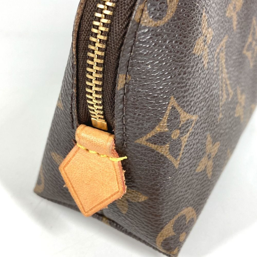 Louis Vuitton Makeup Pouch Pochette Cosmetic PM Monogram Canvas Brown — view 4