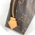Louis Vuitton Makeup Pouch Pochette Cosmetic PM Monogram Canvas Brown — view 5