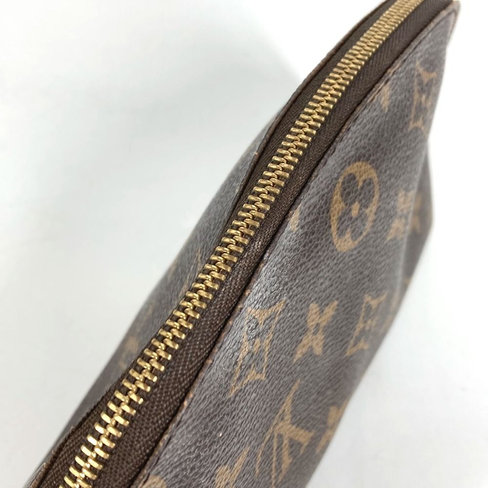 Louis Vuitton Makeup Pouch Pochette Cosmetic PM Monogram Canvas Brown — view 6