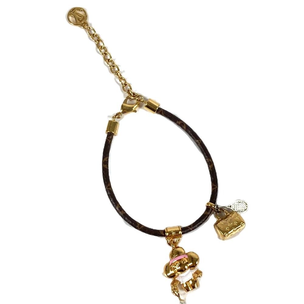 Louis Vuitton Bracelet Vivienne Tennis Monogram Canvas Brown