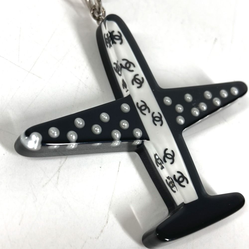 Chanel Key Holder Airplane Plastic Black — view 4