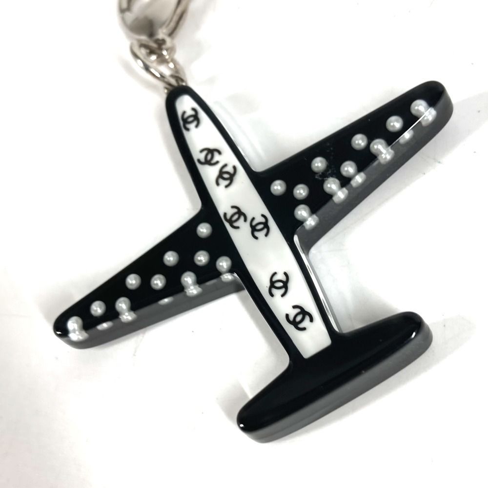 Chanel Key Holder Airplane Plastic Black — view 5