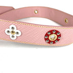 Louis Vuitton Shoulder Strap Flower Motif Epi Leather Rose Valley Pink — view 2