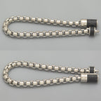 Louis Vuitton Bracelet Chain Monogram 16.8 cm Eclipse Canvas Silver Color Metal — view 2