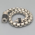 Louis Vuitton Bracelet Chain Monogram 16.8 cm Eclipse Canvas Silver Color Metal — view 4
