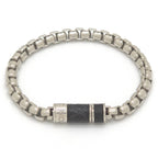 Louis Vuitton Bracelet Chain Monogram 16.8 cm Eclipse Canvas Silver Color Metal — view 8