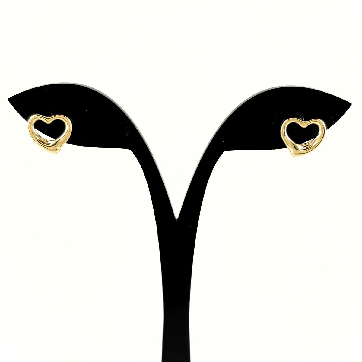 Tiffany & Co Open Heart Earrings YG Yellow Gold Paloma Picasso