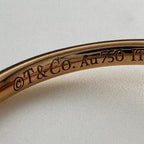 Tiffany & Co T Wire Ring PG Pink Gold Pave Diamond — view 5