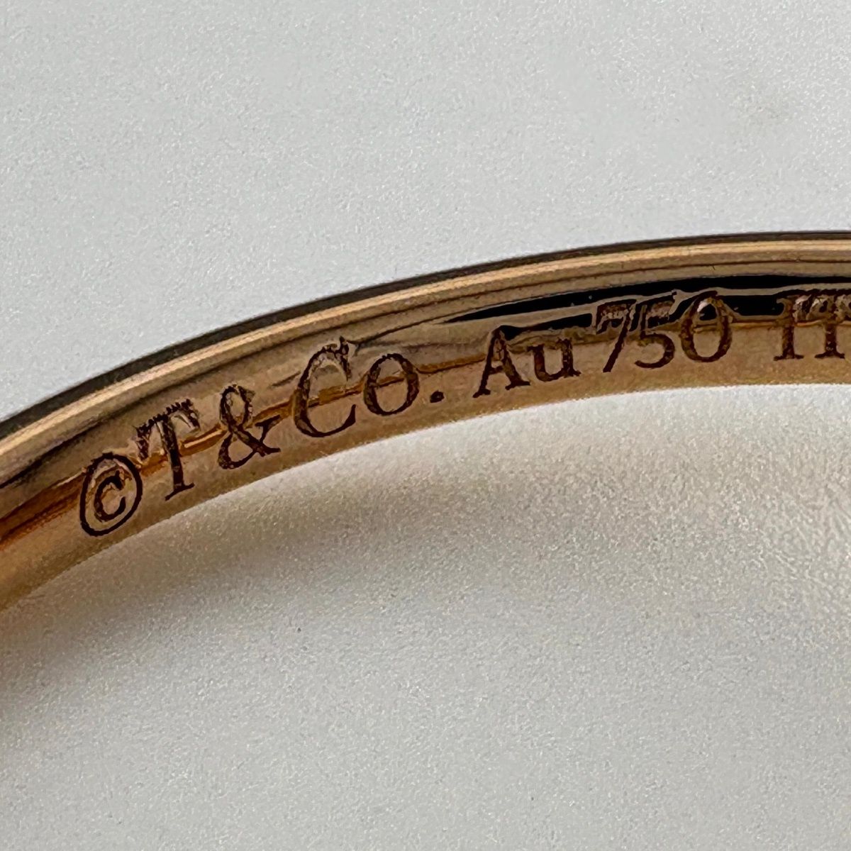 Tiffany & Co T Wire Ring PG Pink Gold Pave Diamond — view 5