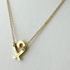 Tiffany & Co Loving Heart Necklace YG Yellow Gold Pendant — view 2