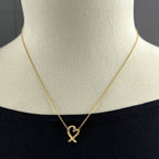 Tiffany & Co Loving Heart Necklace YG Yellow Gold Pendant — view 3