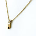 Dior Pave Diamond Necklace YG Yellow Gold Pendant