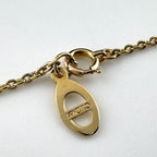 Dior Pave Diamond Necklace YG Yellow Gold Pendant — view 7