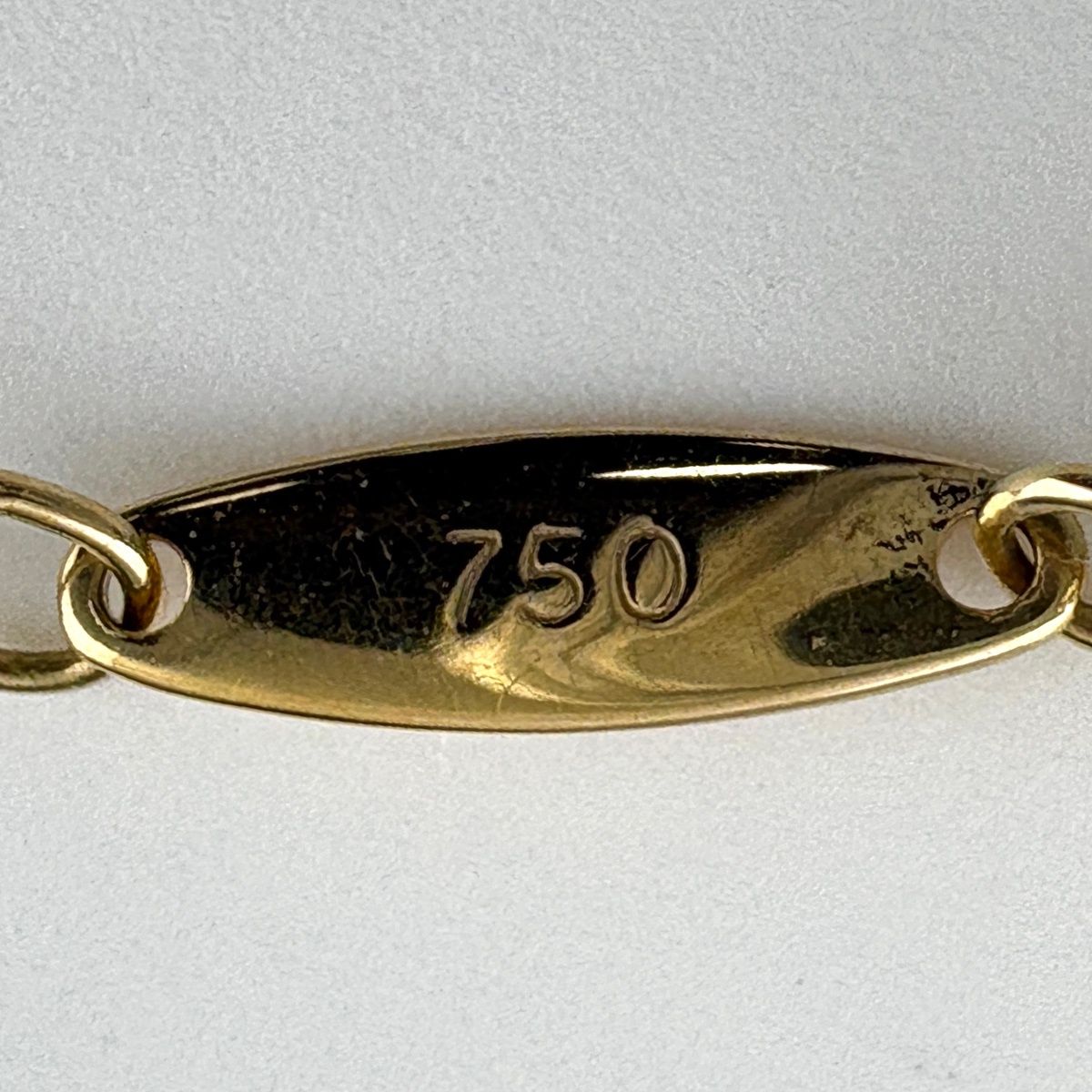 Tiffany & Co by the Yard Necklace YG Yellow Gold Pendant 750 Diamond — view 5