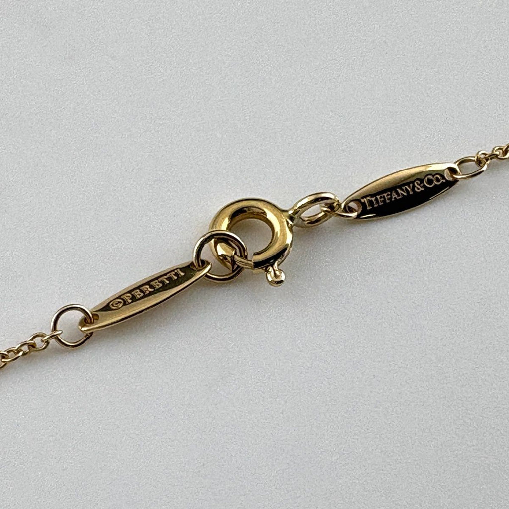 Tiffany & Co by the Yard Necklace YG Yellow Gold Pendant 750 Diamond — view 4