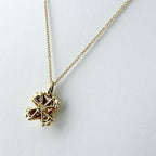 Tiffany & Co Signature Cross Diamond Necklace YG Yellow Gold Pendant — view 2