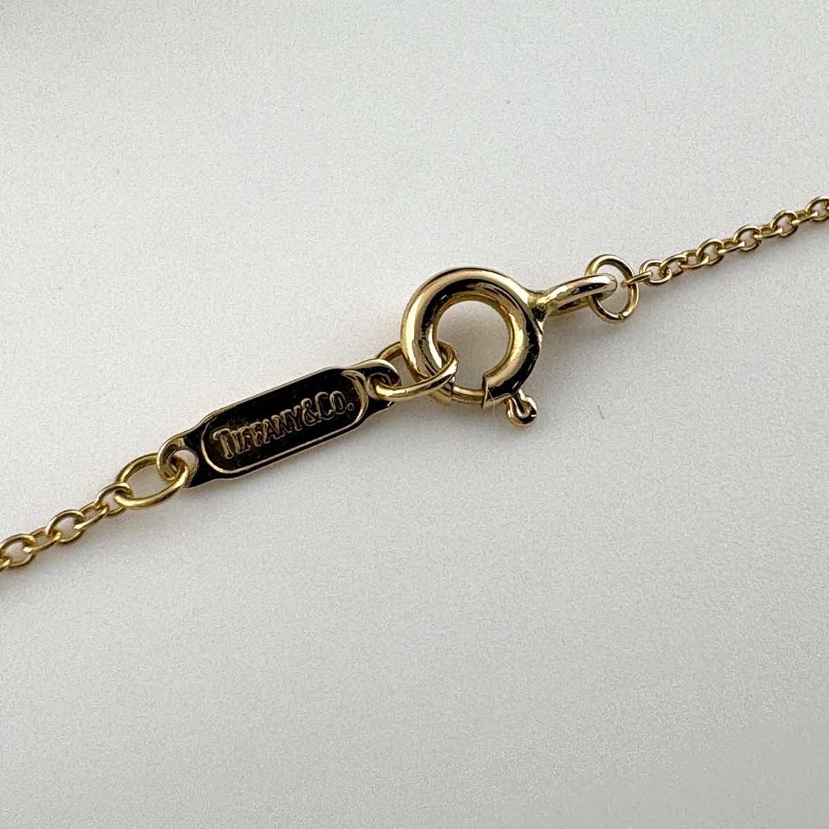 Tiffany & Co Signature Cross Diamond Necklace YG Yellow Gold Pendant — view 6